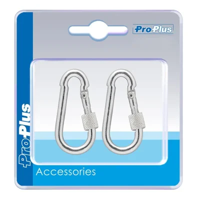 342361S - Karabiner Metall 5x50mm mit Schraubverschluss 2 Stück im Blister