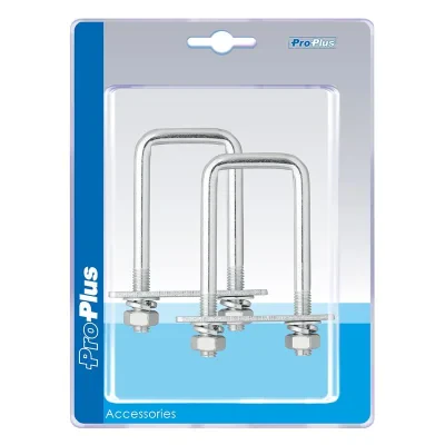 342458S - U-bracket 40mm angular - set of 2 pieces in blister