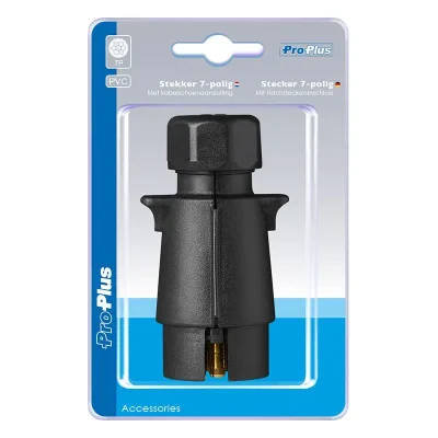 343503S - Stekker 7-polig PVC met kabelschoenaansluiting in blister