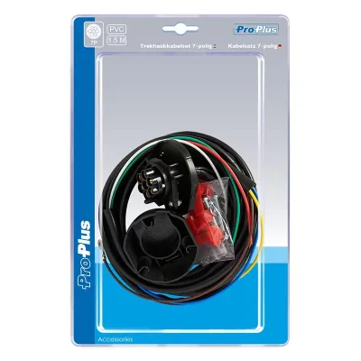 343505S - Fördragen uttagsanordning 7-polig PVC + 1,50M kabel i blåsförpackning