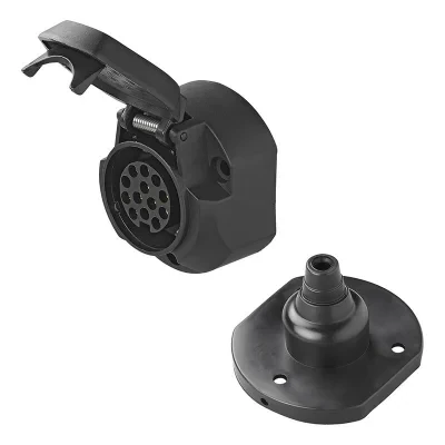 343531 - Socket 13-pin PVC Jaeger type + rubber seal