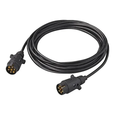 343540V03 - Skjøteledning 7M med 2x 7-pinners plugg PVC
