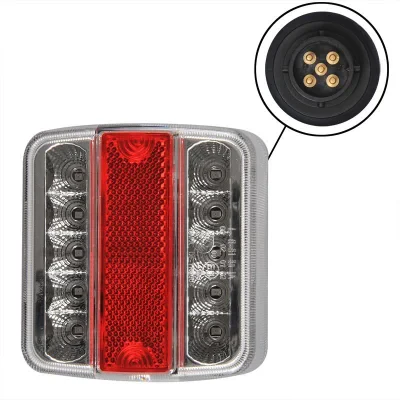 343604EC - Rückleuchte 4 Funktionen 98x105mm 14LED mit 5-poliger EC