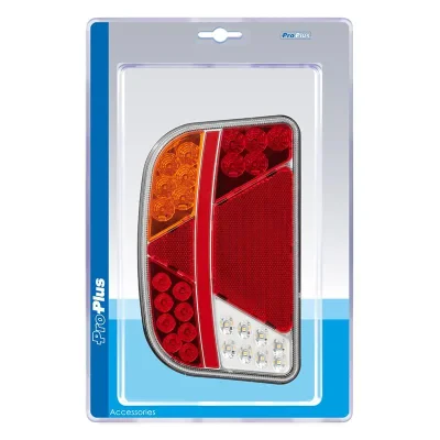 343629V01S - Takavalot 6 toiminnot 240x150mm LED oikealle sisään kuplapakkaus