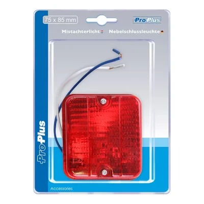 343630S - Rear fog lamp 75x85mm in blister