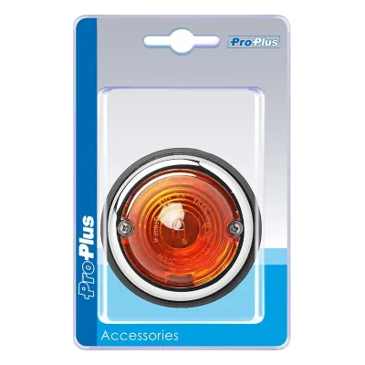 343707PMS - Side marker lamp amber 70mm in blister