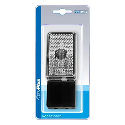 343708S - Luce di ingombro anteriore bianco 110x45x51mm in confezioni blister
