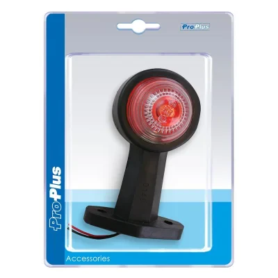 343717S - Outline marker lamp red/white 120mm straight in blister