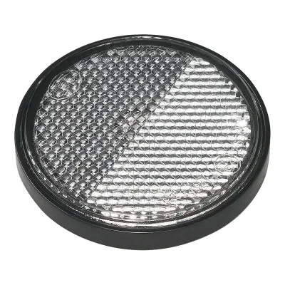 343762 - Reflector white 58mm self adhesive with base plate