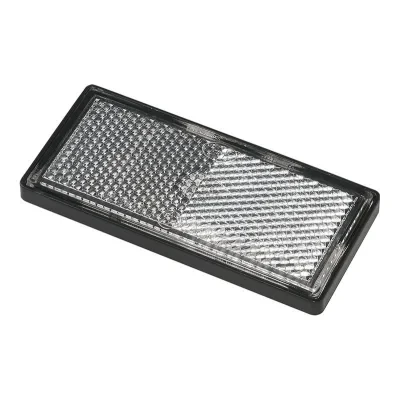 343771 - Reflector white 85x39mm self adhesive with base plate