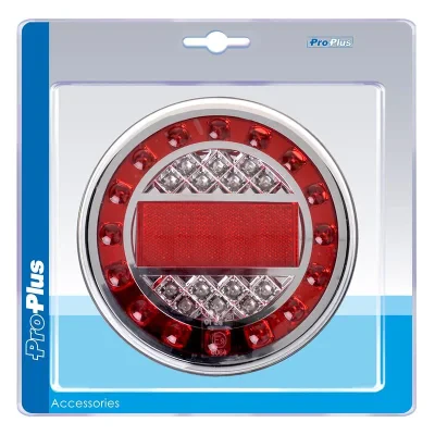 343845S - Rückleuchte 12/24V 4 Funktionen 125mm LED im Blister