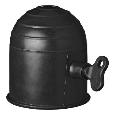 344162 - Dragkroksskydd svart med lås