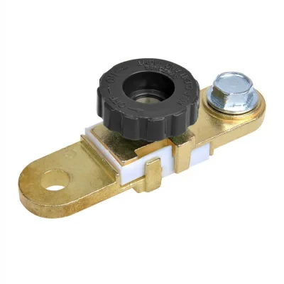 347020 - Battery terminal clamp (-) with disconnect switch flat