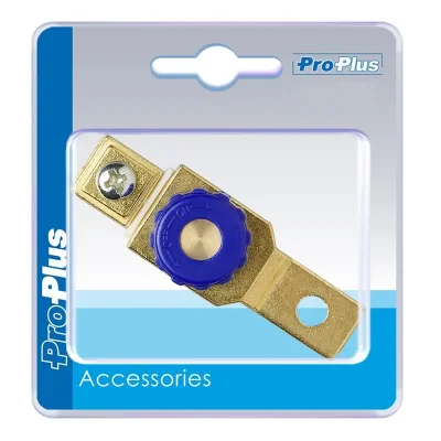 347024S - Battery terminal clamp (-) with disconnect switch for motorcycle in blister
