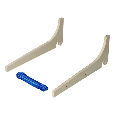 362107V01 - Soporte de tendedero para asas de maniobra posicionadas verticalmente, juego de 3 piezas