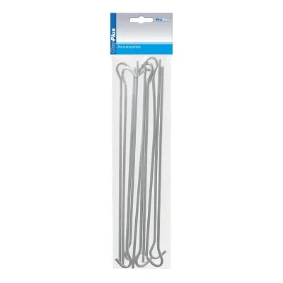 364686S - Metallinen telttakiila 30cm avosilmukalla 10 kpl sisään polyeteenipussissa