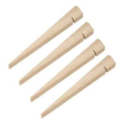 364852 - Tältpinne, 30 cm, trä, 4 st i plastpåse
