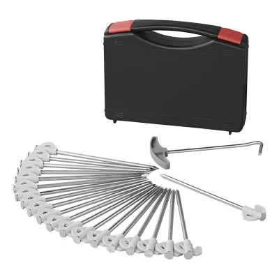 365014V02 - Kivitappi  20 cm metallia muovikoukulla 20 kappaleen sarja kotelossa