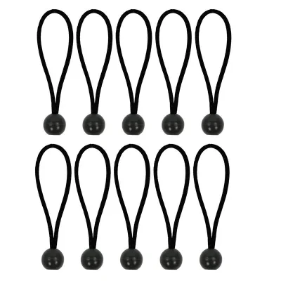 365644 - Elastyczna guma do mocowania do namiotu 15 cm z plastikową kulką zestaw 10 szt.