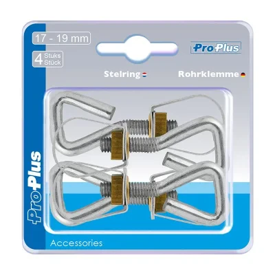 366422S - Tube clamp 17-19mm 4 pieces in blister