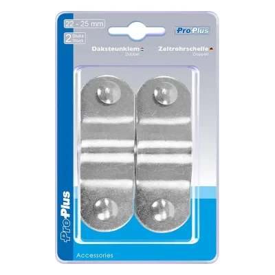 366442S - Zeltrohrschelle doppelt 22-25mm 2 Stück im Blister