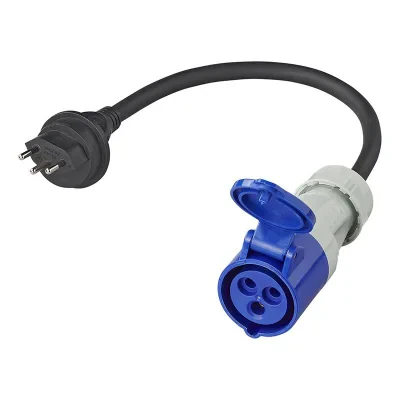373523DE - Adapterijohto sveitsiläisestä CEE-pistokkeeseen 40cm 3x2,5mm²