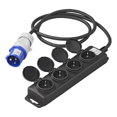 373558 - CEE 4-weg Schuko stekkerdoos 1,5M