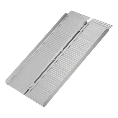 390151 - Sammenleggbar lasterampe i aluminium for rullestol 122x73cm 270 kg