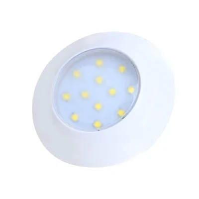 411810 - Kattovalo/pinta-asennettava valaistus 12LED 12V 240lm Ø75x18mm