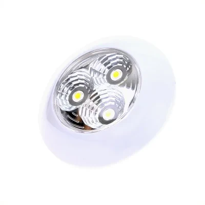 411812 - Kattovalo/pinta-asennettava valaistus 3LED 12V 290lm Ø95x25mm