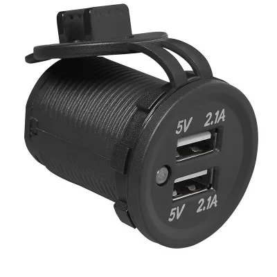 450450 - USB-inbouwdoos tweevoudig type A 2x2100mA 12V/24V