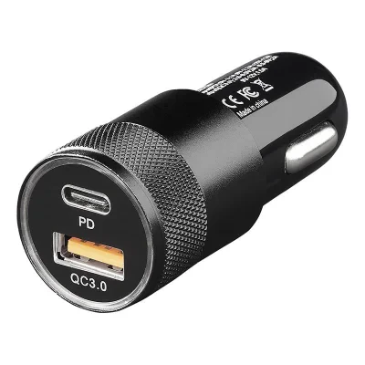 450575V01 - USB-pikalaturi tyyppi A + C 2-tie 12/24V 3100mA