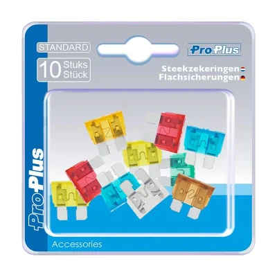 490343S - Blade fuses standard assorted 10 piece in blister