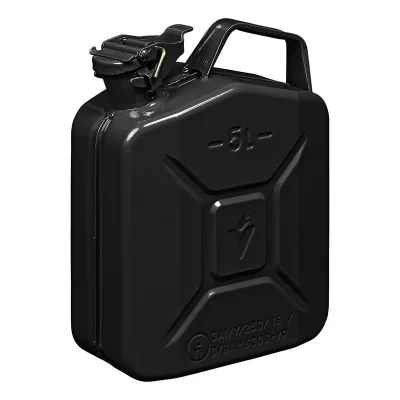 530080BK - Bidón negro de metal de 5L aprobado por la ONU, TüV