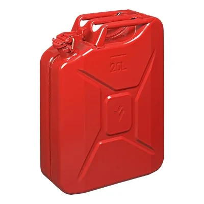530109RE - Jerry kanne 20L metall rød FN- og TÜV-godkjent