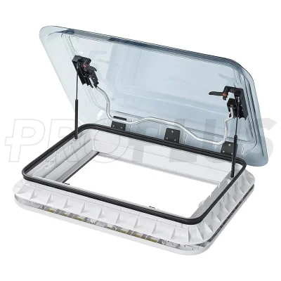 610910 - Roof hatch 700x500 mm without permanent ventilation transparent led