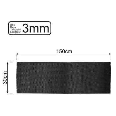 750578 - Non slip mat black 150x30cm 3mm
