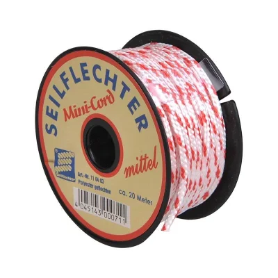 SF_110403 - Minicord Polyester, 3mm, 20m, geflochten, sortiert