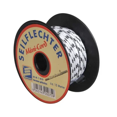 SF_110501 - Minicord novolene1,5mm, 15m, braided, assorted, 150 daN