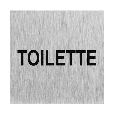 SF_972063 - Aluminium dörrskylt " Toilette " 60x60mm