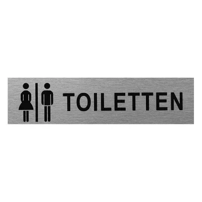 SF_972074 - Aluminium door sign " Frau / Mann Toiletten " 160x40mm