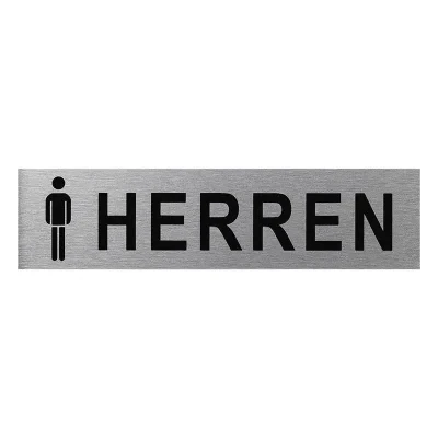 SF_972076 - Aluminium door sign " Mann / Herren " 160x40mm