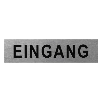SF_972086 - Aluminium Türschild " Eingang " 160x40mm