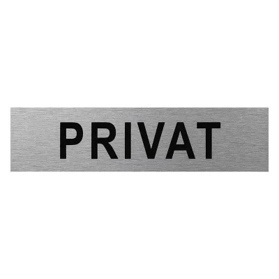 SF_972088 - Aluminium Türschild " Privat " 160x40mm