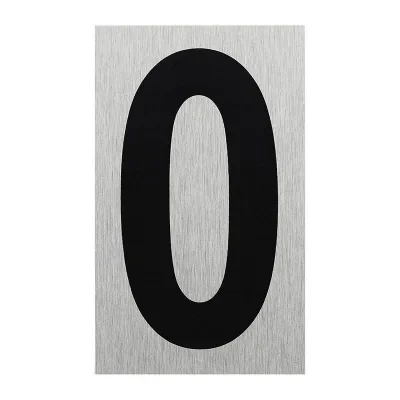 SF_972107 - Aluminium dörrskylt " 0 " 100x60mm