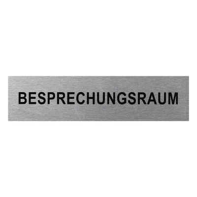 SF_972118 - Segno porta alluminio " Besprechungsraum " 160x40mm