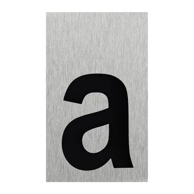 SF_972121 - Aluminium dørskilt " a " 100x60mm