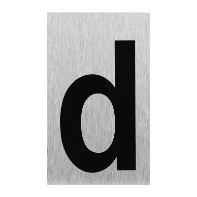 SF_972124 - Aluminium dørskilt " d " 100x60mm