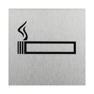 SF_972130 - Aluminium Türschild " Bild Rauchen erlaubt " 120x120mm