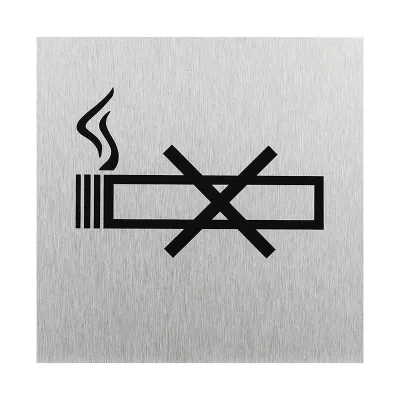 SF_972131 - Aluminium door sign " pictogram no smoking " 120x120mm